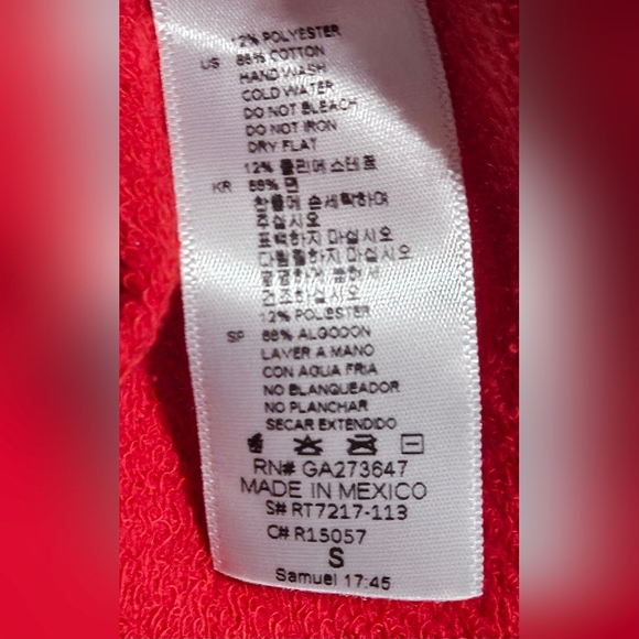 Saints and Sinners Biker Club Long Sleeve Crop Top - Small NWOT - Picture 5 of 6